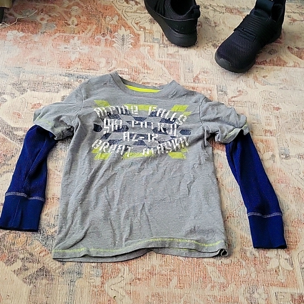 Grey and blue long sleeve